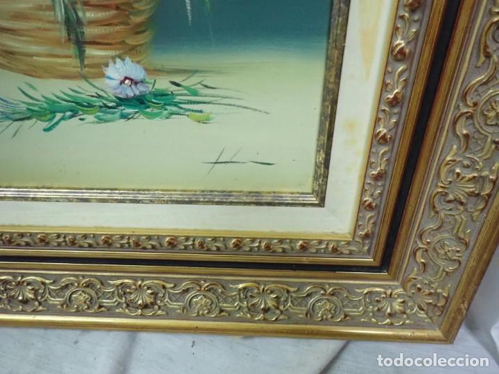 Arte: &Oacute;leo sobre lienzo firma a catalogar - Foto 2
