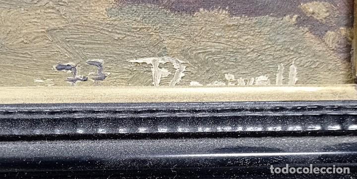 Arte: &Oacute;leo sobre tabla firma sorrell - Foto 4