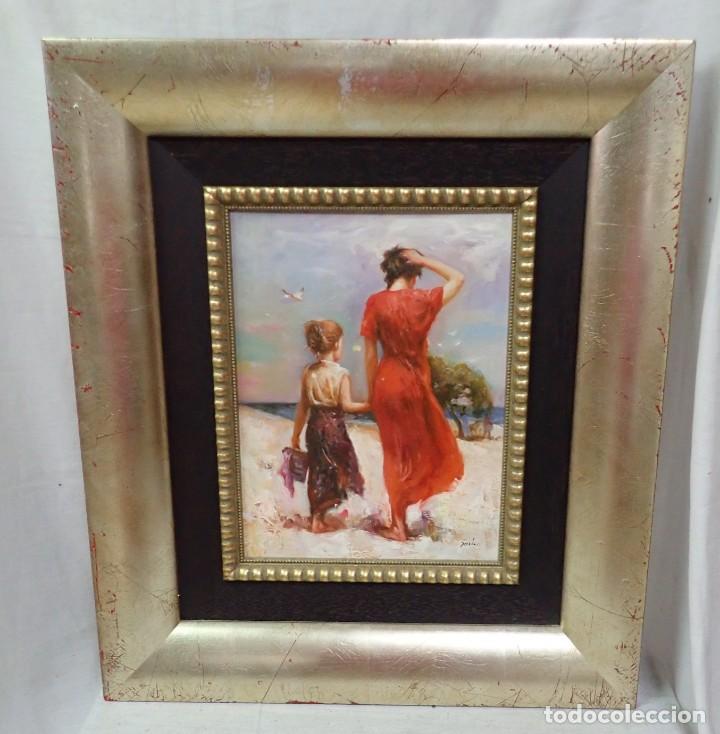 Arte: &Oacute;leo sobre tabla Sarina - Foto 1