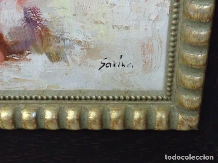 Arte: &Oacute;leo sobre tabla Sarina - Foto 2
