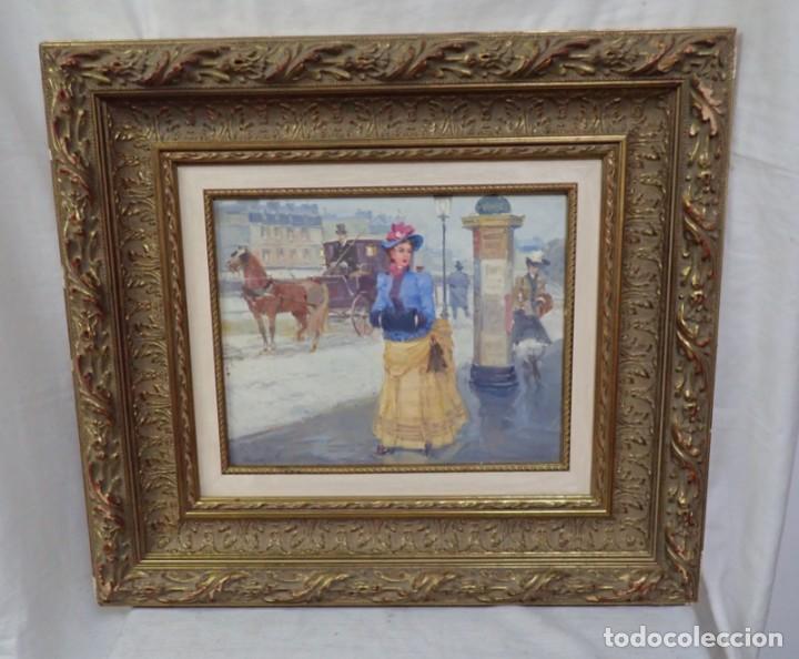 Arte: &Oacute;leo sobre lienzo Sagasta - Foto 1