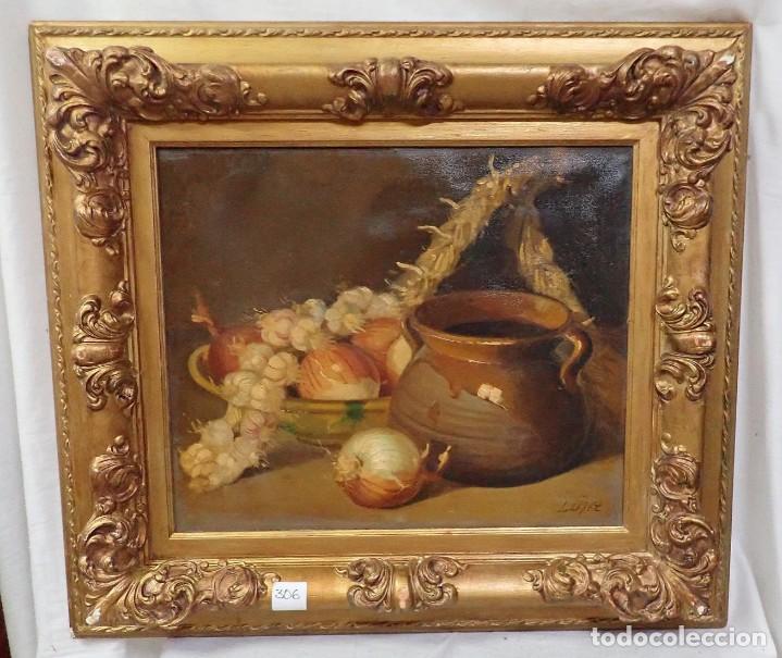 Arte: &Oacute;leo sobre lienzo L.Lopez - Foto 1