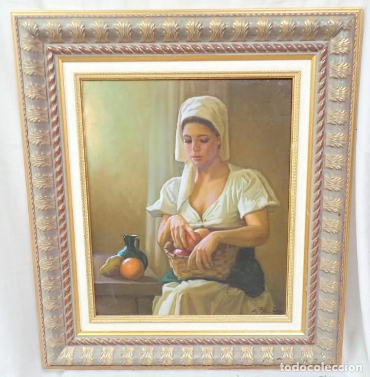 Arte: &Oacute;leo sobre lienzo Perez Torres - Foto 1