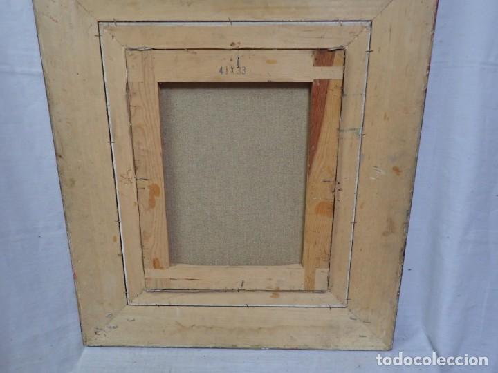 Arte: &Oacute;leo sobre tabla firma a catalogar - Foto 3