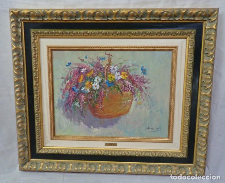 Kunst: &Oacute;leo sobre lienzo firma f coll