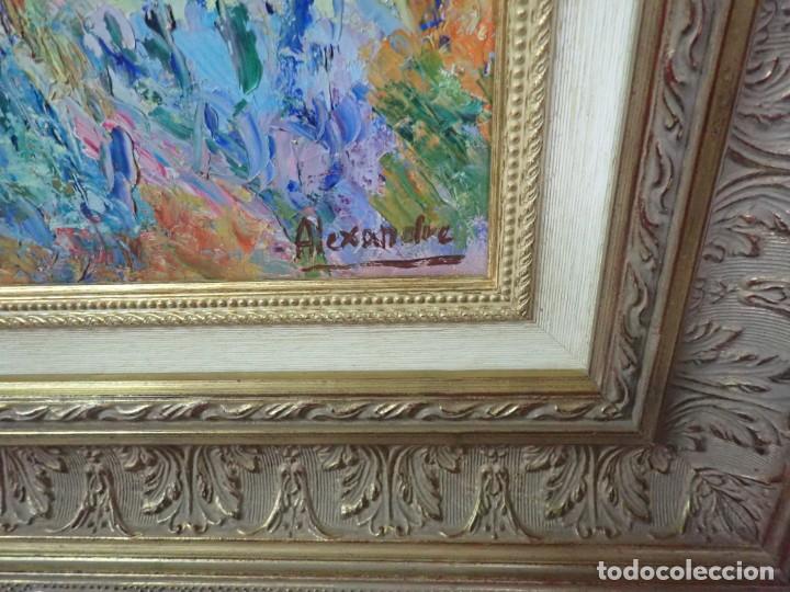 Arte: &Oacute;leo sobre lienzo firma alexandre - Foto 2