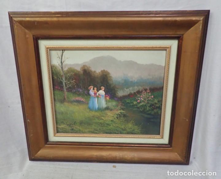 Arte: &Oacute;leo sobre tabla Llorent - Foto 1