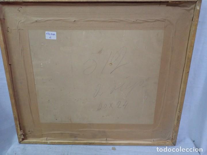 Arte: &Oacute;leo sobre tabla firma E.Ortiz - Foto 3