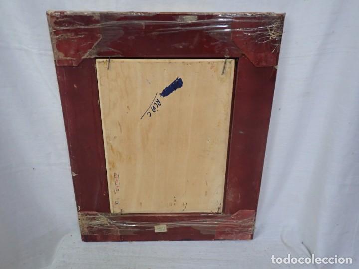 Arte: &Oacute;leo sobre tabla firma a catalogar - Foto 3