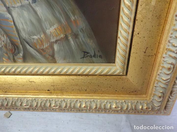 Arte: &Oacute;leo sobre tabla firma badia - Foto 2