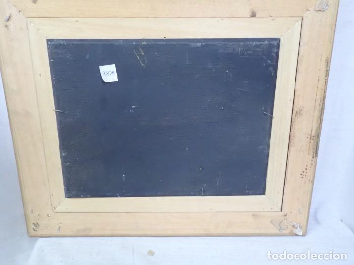 Arte: &Oacute;leo sobre tabla firma a catalogar - Foto 3