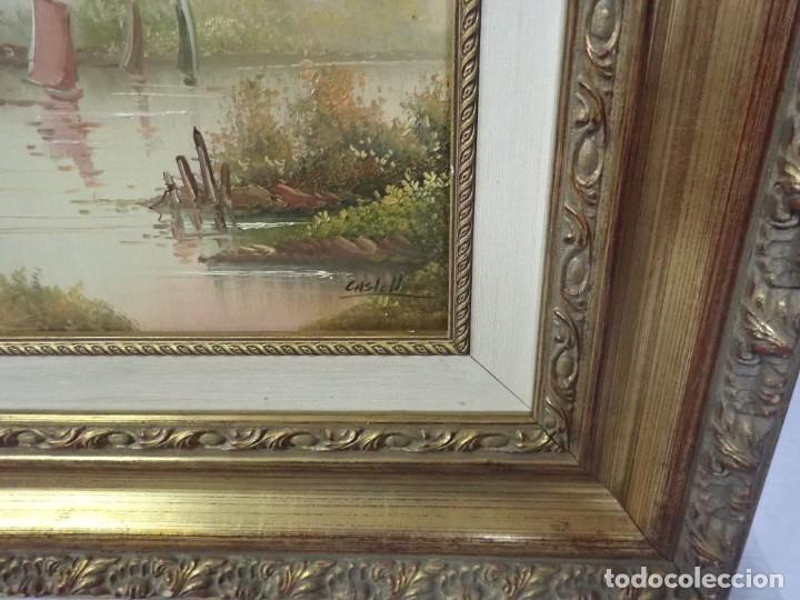 Arte: &Oacute;leo sobre lienzo firma a catalogar - Foto 2
