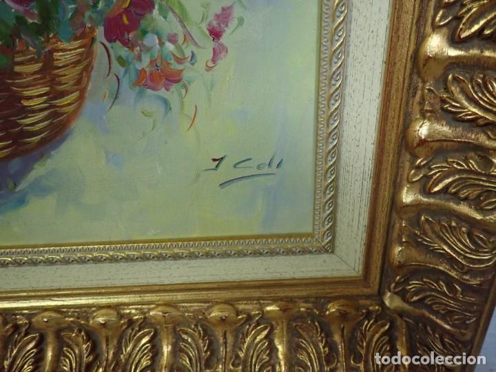 Arte: &Oacute;leo sobre lienzo firma a catalogar - Foto 2