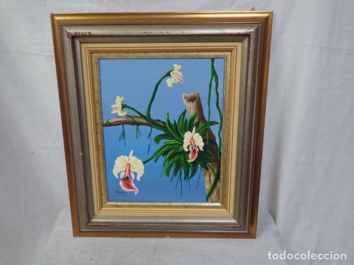 Arte: &Oacute;leo sobre lienzo firma a catalogar - Foto 1