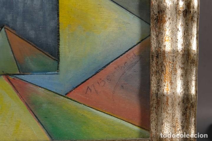 Arte: &Oacute;leo sobre t&aacute;blex Bodeg&oacute;n Firmado M.Berthold 1995 - Foto 8