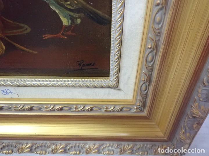 Arte: &Oacute;leo sobre tablex firma ramis - Foto 2