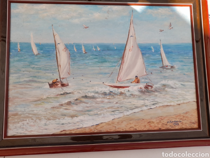 Arte: CUADRO DE LIENZO J.DOMENECH 1989 - Foto 1