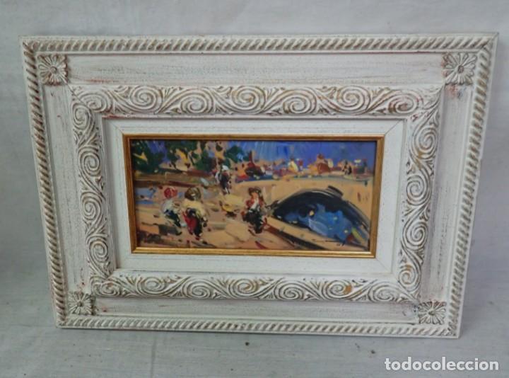 Arte: &Oacute;leo sobre tabla Casarrubios - Foto 1