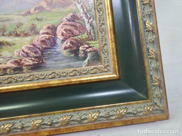 Arte: &Oacute;leo sobre chapa firma a catalogar - Foto 2