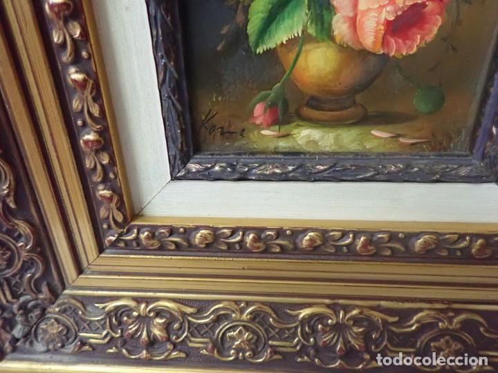 Arte: &Oacute;leo sobre tabla firma a catalogar - Foto 2