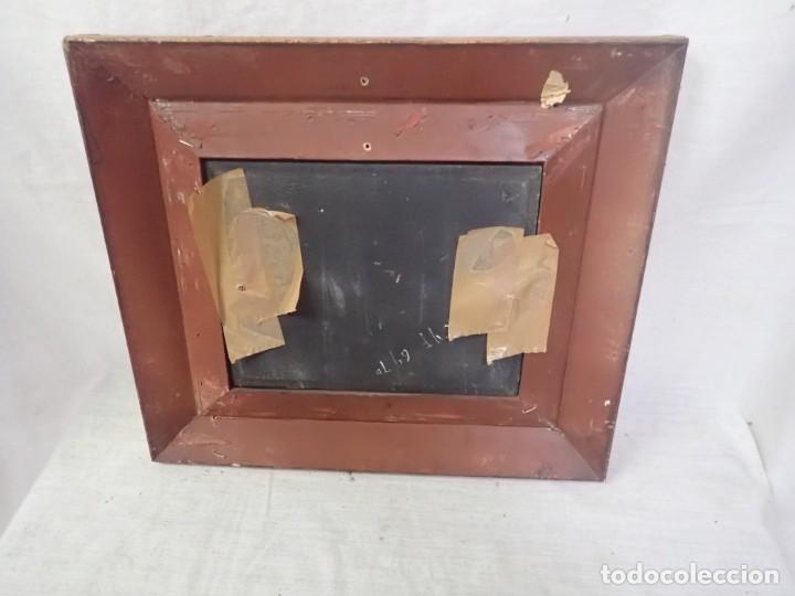 Arte: &Oacute;leo sobre tabla firma a catalogar - Foto 3