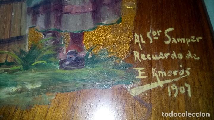 Arte: OLEO sobre TABLA de MADERA. - Foto 3
