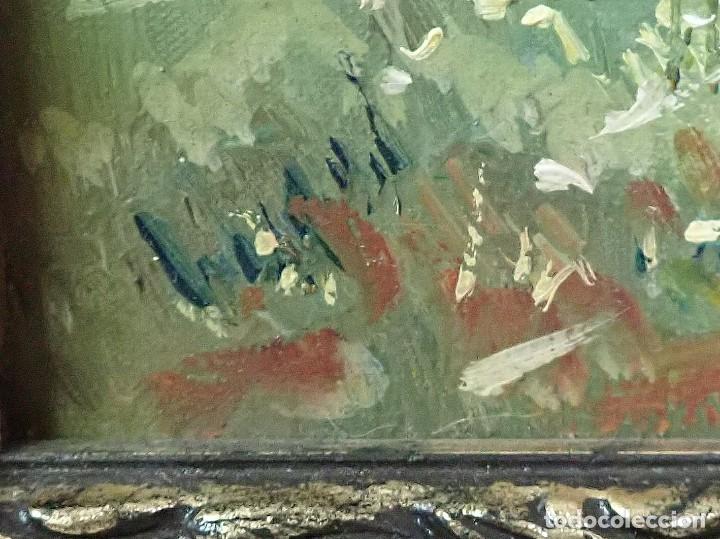 Arte: &Oacute;leo sobre lienzo firma a catalogar - Foto 3