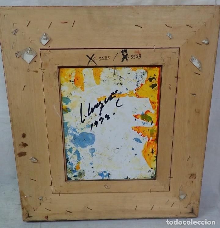 Arte: &Oacute;leo sobre tabla firma luque - Foto 3