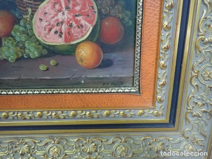 Arte: &Oacute;leo sobre tablex firma r mallet - Foto 2