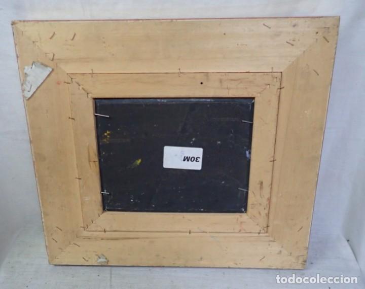 Arte: &Oacute;leo sobre tabla firma a catalogar - Foto 3