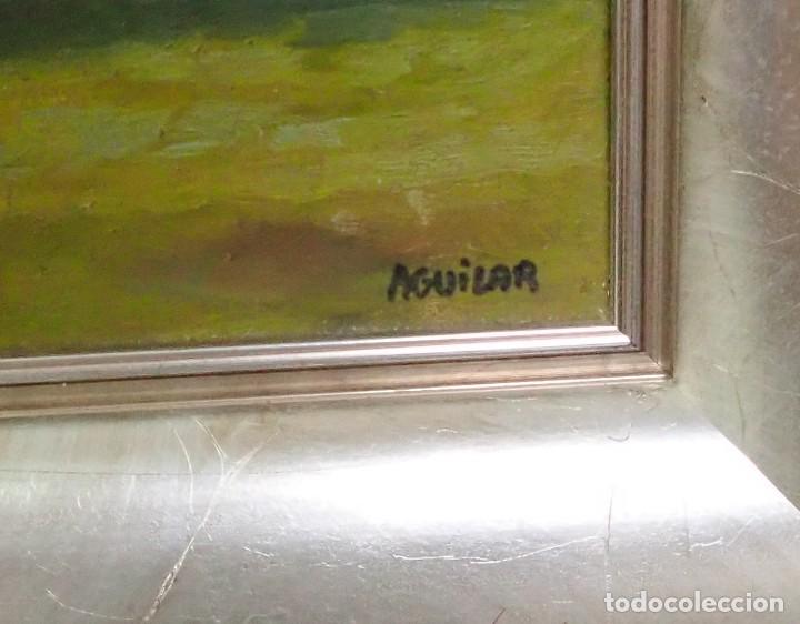 Arte: &Oacute;leo sobre tabla Aguilar - Foto 2