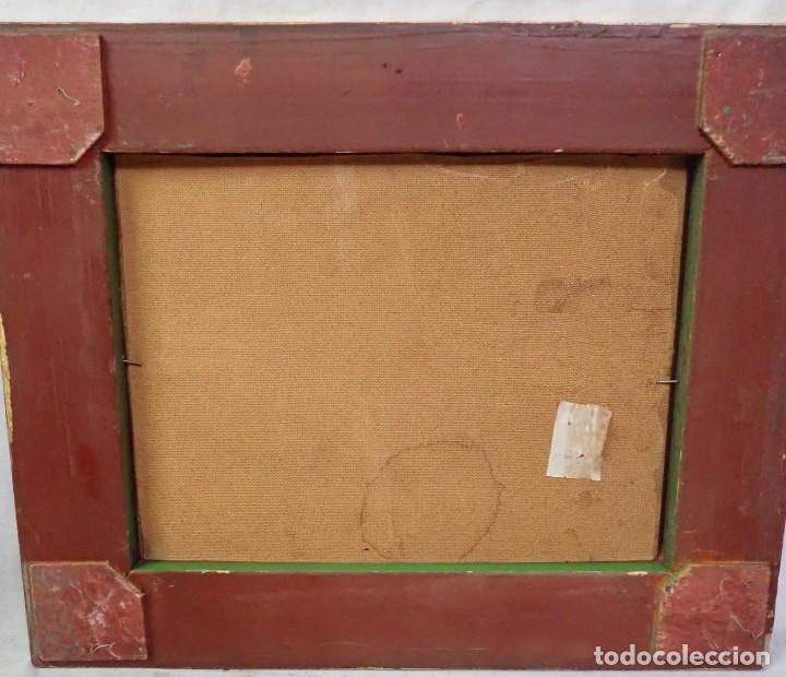 Arte: &Oacute;leo sobre tabla firma a catalogar - Foto 4