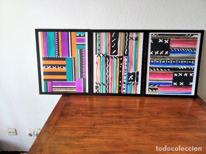 Arte: OLEO SOBRE PAPEL - ESTHER DAQUITANIA - COMPOSICION - Foto 2