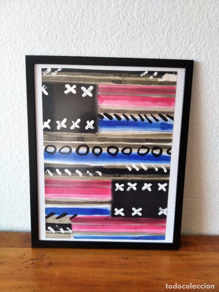 Arte: OLEO SOBRE PAPEL - ESTHER DAQUITANIA - COMPOSICION - Foto 3