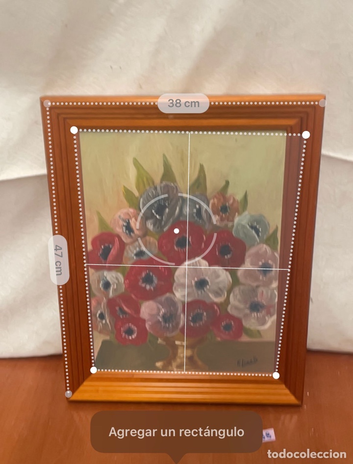 Arte: Oleo bodeg&oacute;n de flores firmado - Foto 2