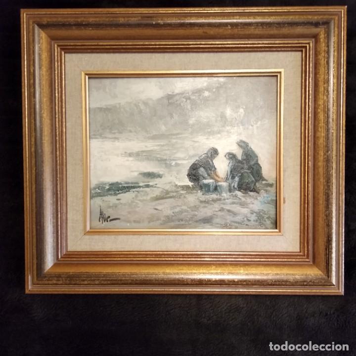 Arte: &Oacute;leo sobre tabla.Galicia 90,s - Foto 1