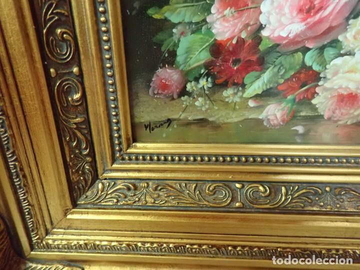 Arte: &Oacute;leo sobre tabla firma a catalogar - Foto 2