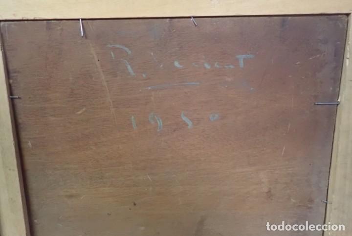 Arte: &Oacute;leo sobre tabla firma a catalogar - Foto 3