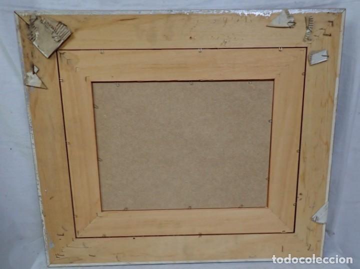 Arte: &Oacute;leo sobre tabla firma a catalogar - Foto 4