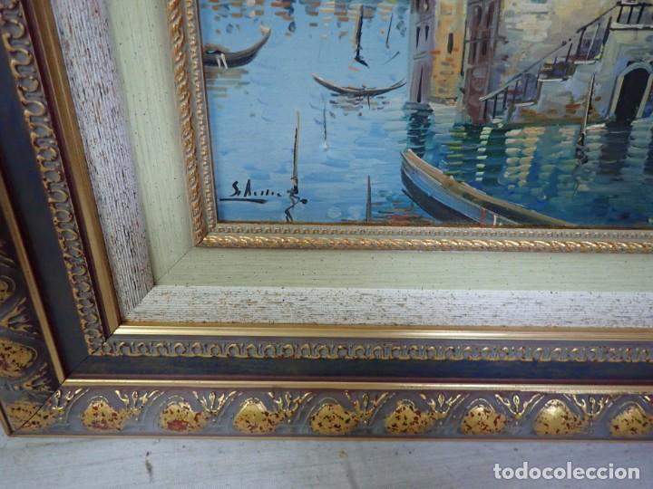 Arte: &Oacute;leo sobre lienzo firma a catalogar - Foto 2