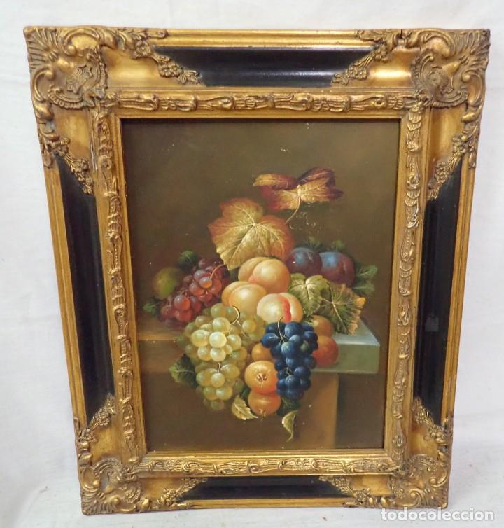 Arte: &Oacute;leo sobre tabla firma a catalogar - Foto 1