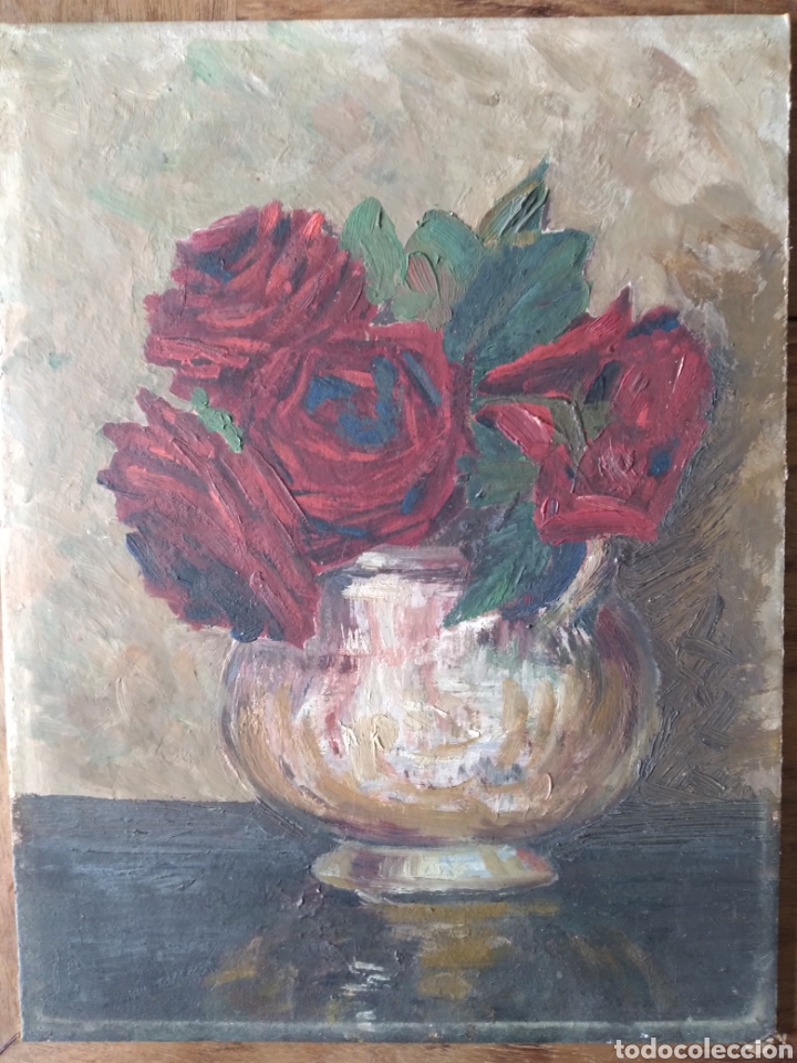 Arte: Bodeg&oacute;n datado en 1902 sobre cart&oacute;n 25 x 33 cm - Foto 1