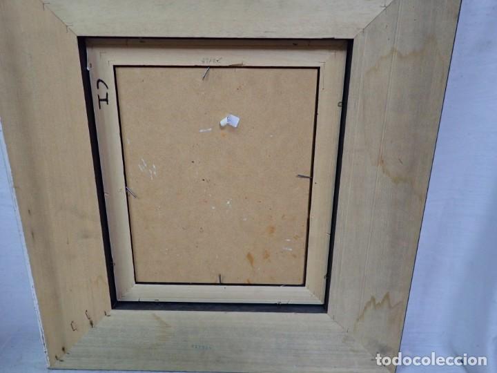 Arte: &Oacute;leo sobre tabla firma mallet - Foto 3
