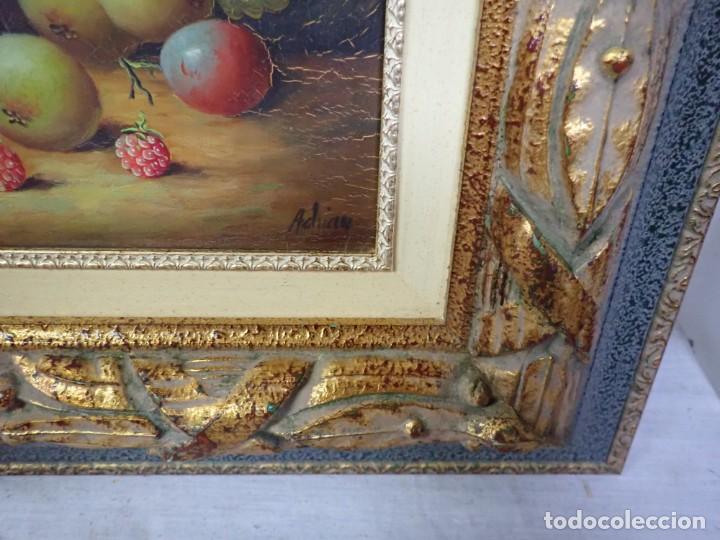 Arte: &Oacute;leo sobre tabla firma adrian - Foto 2