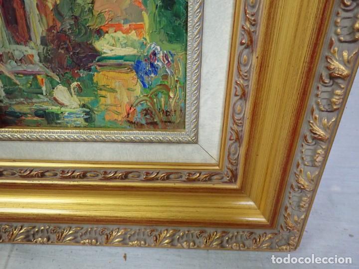 Arte: &Oacute;leo sobre lienzo firma a catalogar - Foto 2