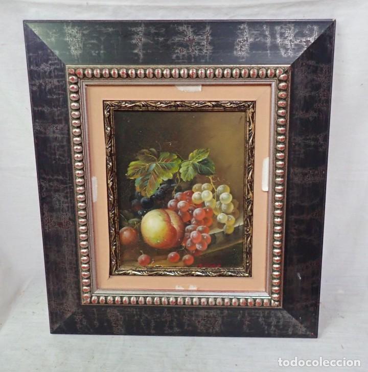 Arte: &Oacute;leo sobre tabla firma a catalogar - Foto 1