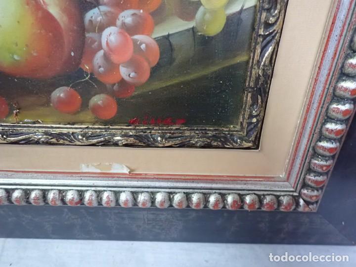 Arte: &Oacute;leo sobre tabla firma a catalogar - Foto 2