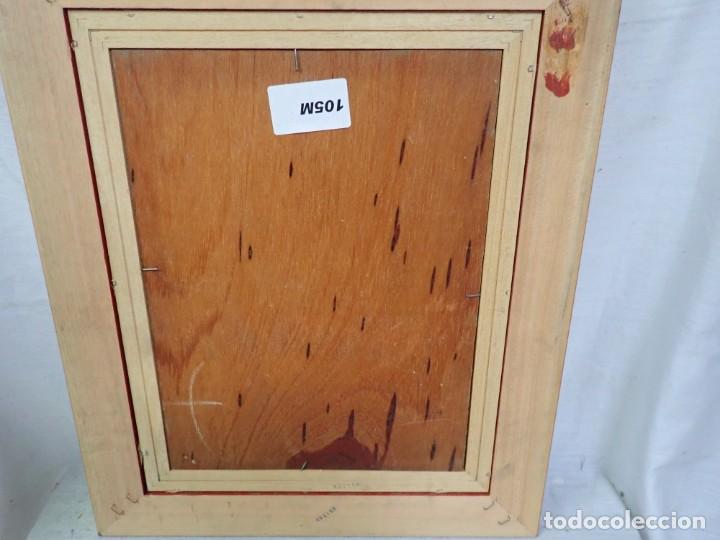 Arte: &Oacute;leo sobre tabla firma a catalogar - Foto 2