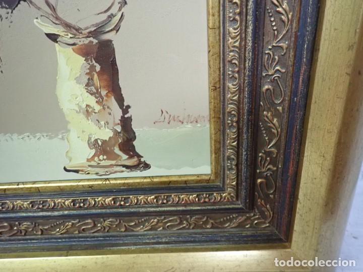 Arte: &Oacute;leo sobre tabla firma a catalogar - Foto 2