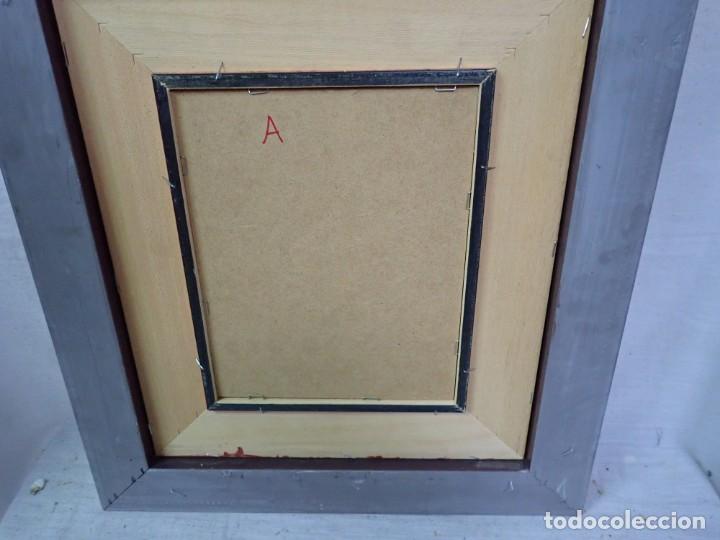 Arte: &Oacute;leo sobre tabla firma a catalogar - Foto 3